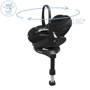 Poussette trio fame + siège auto pebble 360 pro 2 + nacelle fame black Maxi-cosi