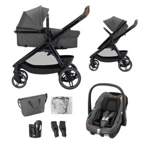 Poussette trio 3 en 1 zelia s dark grey Maxi-cosi