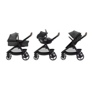 Poussette trio 3 en 1 zelia s dark grey Maxi-cosi