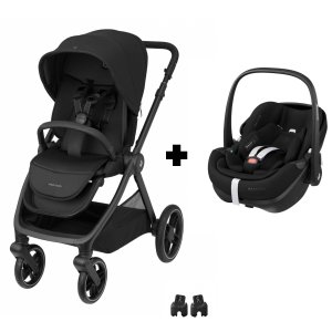 Poussette duo oxford + siège auto pebble 360 pro 2 twillic black Maxi-cosi