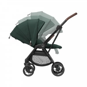 Poussette trio leona 2 + siège auto pebble 360 + nacelle sense green Maxi-cosi