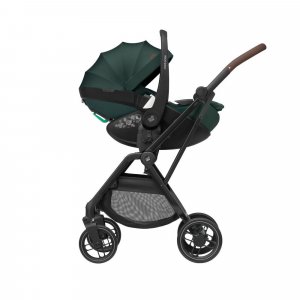 Poussette trio leona 2 + siège auto pebble 360 + nacelle sense green Maxi-cosi