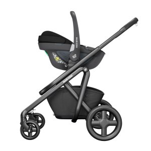 Poussette trio fame + siège auto pebble 360 + nacelle twillic black Maxi-cosi