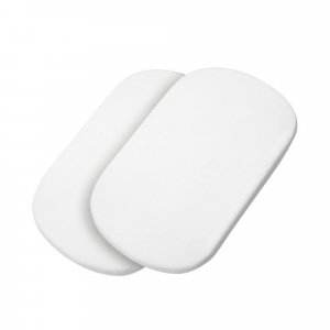 Lot de 2 draps housse pour nacelle - blanc Maxi-cosi