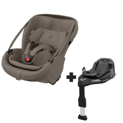 Siège auto coral slide pro oak truffle avec base