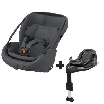 Siège auto coral slide pro moon graphite avec base
