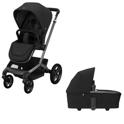 Poussette duo fame + nacelle twillic black