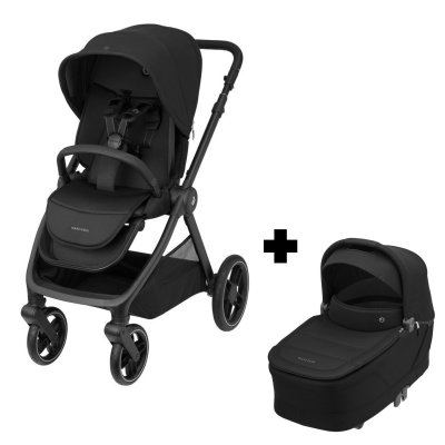 Poussette duo oxford + nacelle sense twillic black