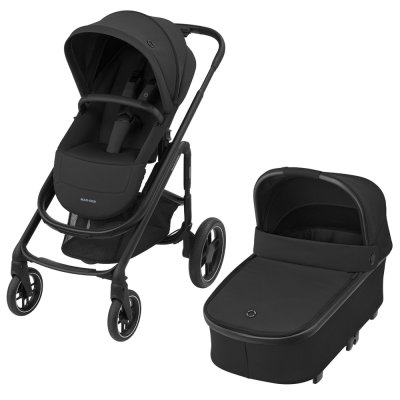 Poussette duo plaza plus essential black