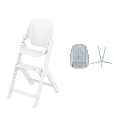 Chaise haute évolutive nesta white + kit nouveau-né