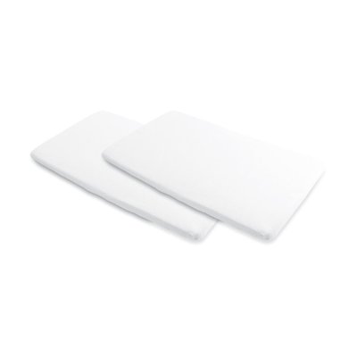 Paire de draps pour lit merlin - blanc