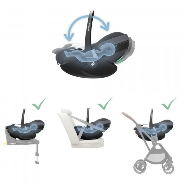 Siège auto pebble 360 pro 2 i-size twillic black Maxi-cosi