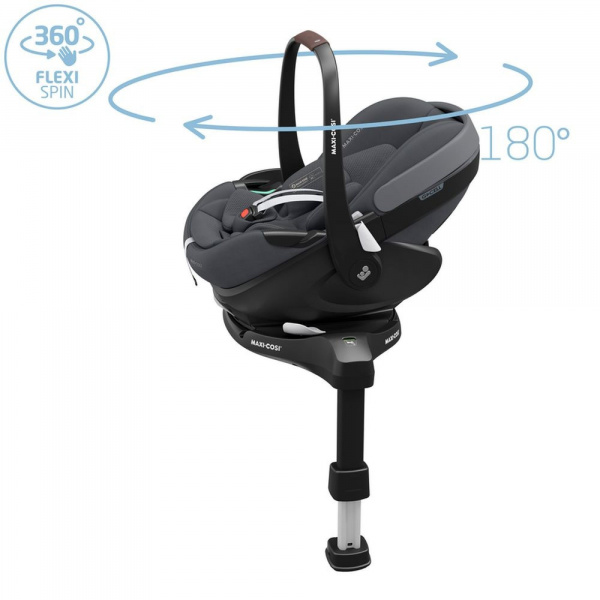 Poussette trio leona 2 + siège auto pebble 360 pro 2 + nacelle sense twillic graphite Maxi-cosi