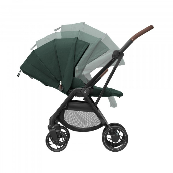 Poussette trio leona 2 + siège auto pebble 360 pro 2 + nacelle sense twillic green Maxi-cosi