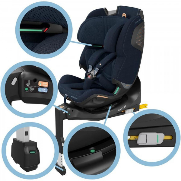 Siège auto emerald 360 pro authentic blue Maxi-cosi