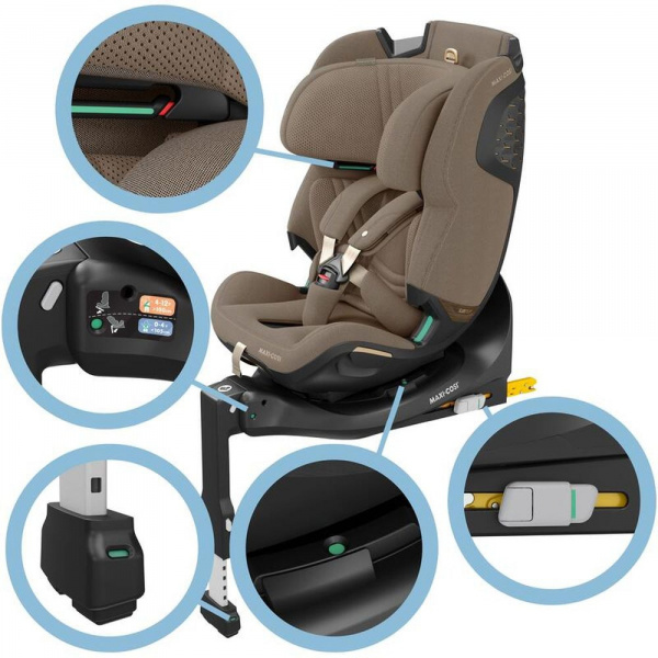 Siège auto emerald 360 pro authentic truffle Maxi-cosi