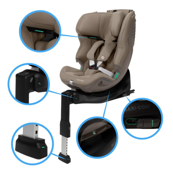 Siege auto emerald 360 pro - authentic truffle Maxi-cosi