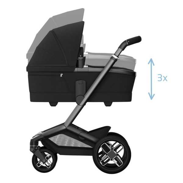 Poussette duo fame + nacelle twillic black Maxi-cosi