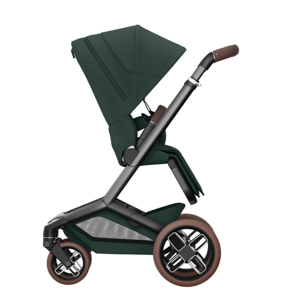 Poussette duo fame + nacelle twillic green Maxi-cosi