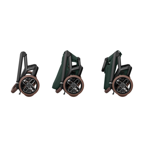 Poussette duo fame + nacelle twillic green Maxi-cosi