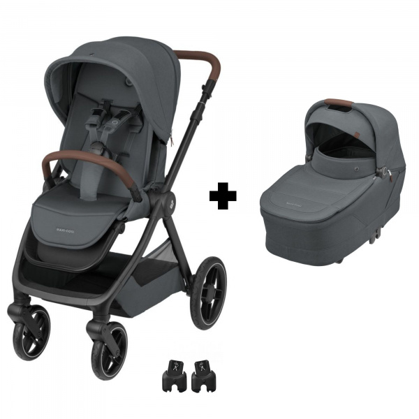 Poussette duo oxford + nacelle sense twillic graphite Maxi-cosi