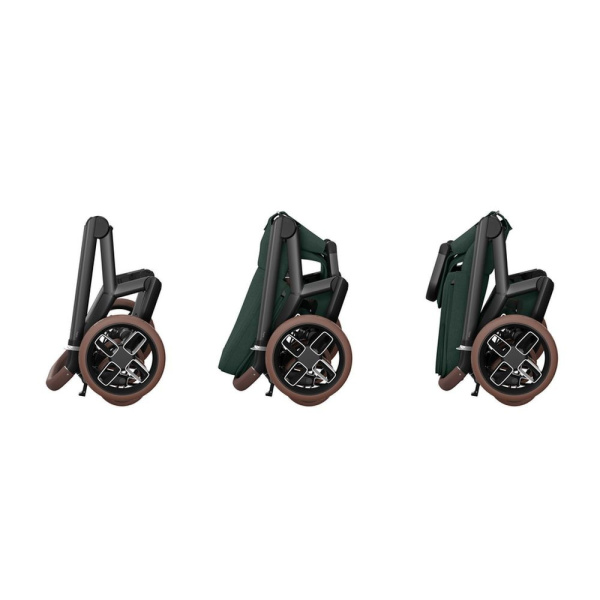 Poussette duo fame + siège auto pebble 360 green Maxi-cosi