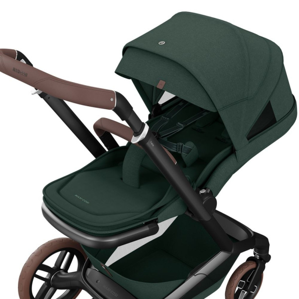 Poussette duo fame + siège auto pebble 360 green Maxi-cosi