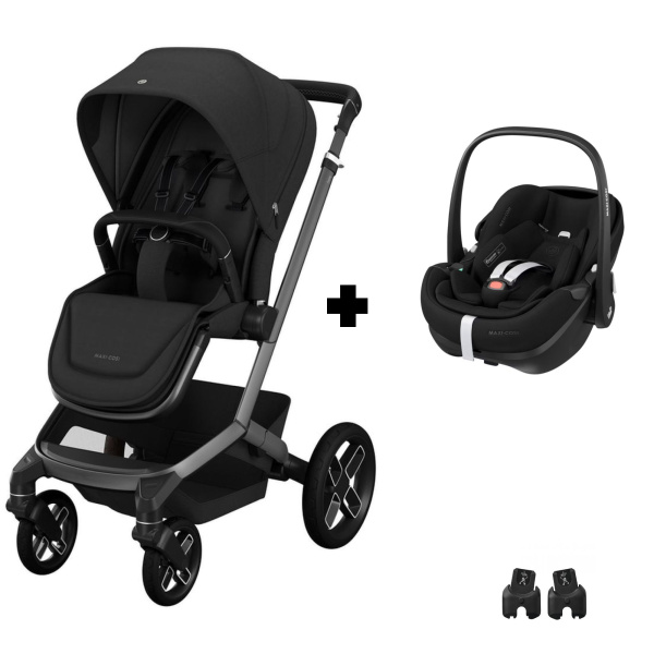 Poussette duo fame + siège auto pebble pro 2 black Maxi-cosi
