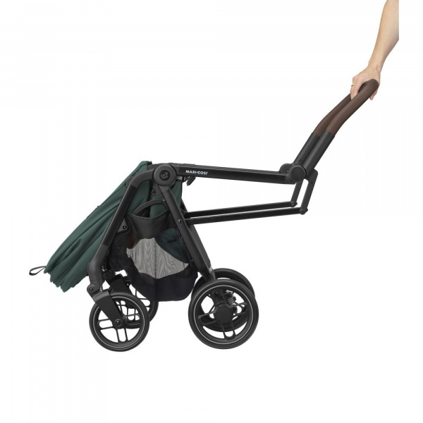 Poussette duo leona² + siège auto pebble 360 essential green Maxi-cosi