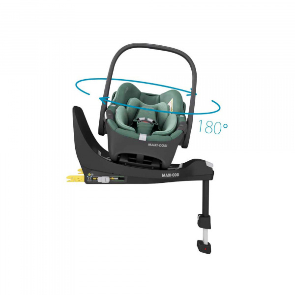 Poussette duo leona² + siège auto pebble 360 essential green Maxi-cosi