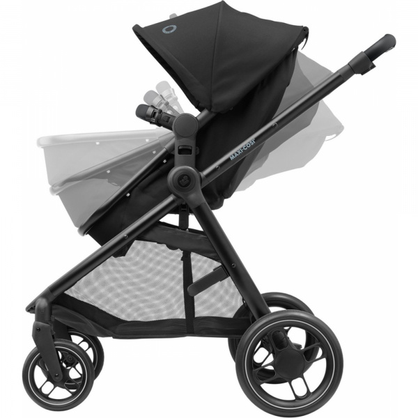 Poussette duo zelia 3 + nacelle essential black Maxi-cosi