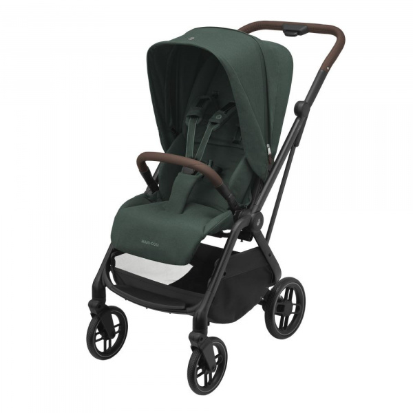 Poussette trio leona 2 + siège auto pebble 360 + nacelle sense green + base familyfix 360 Maxi-cosi