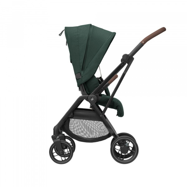 Poussette trio leona 2 + siège auto pebble 360 + nacelle sense green + base familyfix 360 Maxi-cosi