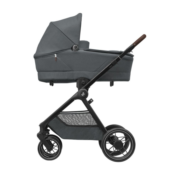 Poussette trio fame + siège auto pebble 360 + nacelle fame graphite Maxi-cosi