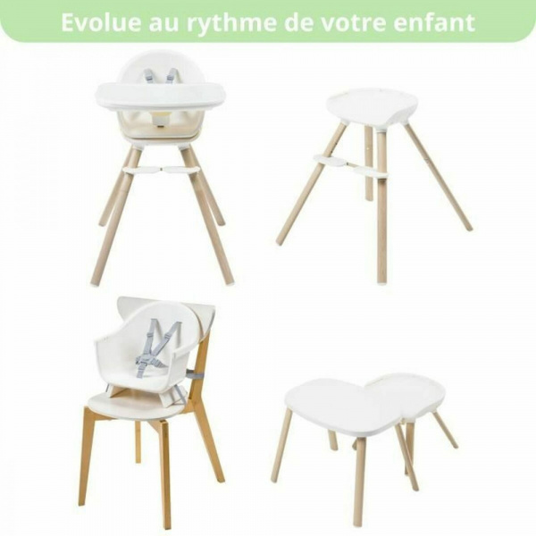 Chaise haute évolutive moa beyond white² eco Maxi-cosi