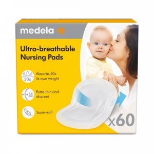 Lot de 60 coussinets d'allaitement respirants Medela