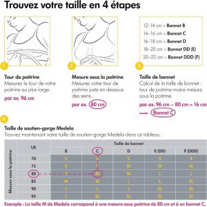 Soutien-gorge d'allaitement 3-en-1 l blanc Medela