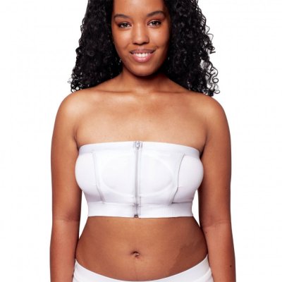 Bustier d'allaitement mains libres s blanc