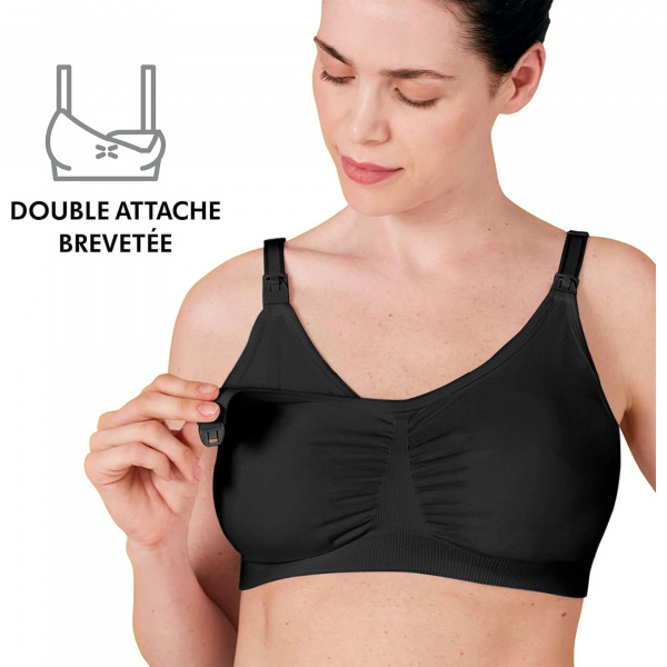 Soutien-gorge d'allaitement 3-en-1 s noir Medela