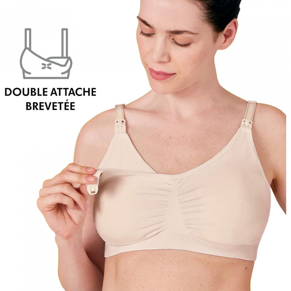 Soutien-gorge d'allaitement 3-en-1 m chair Medela