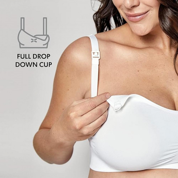 Soutien-gorge d'allaitement ultra keep cool l blanc Medela
