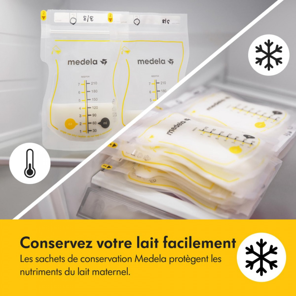 Sachets de conservation pour lait maternel - 25 pièces Medela