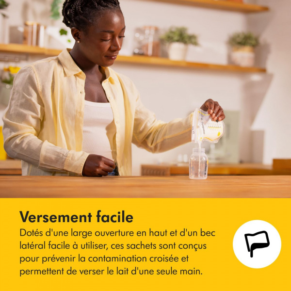 Sachets de conservation pour lait maternel - 25 pièces Medela