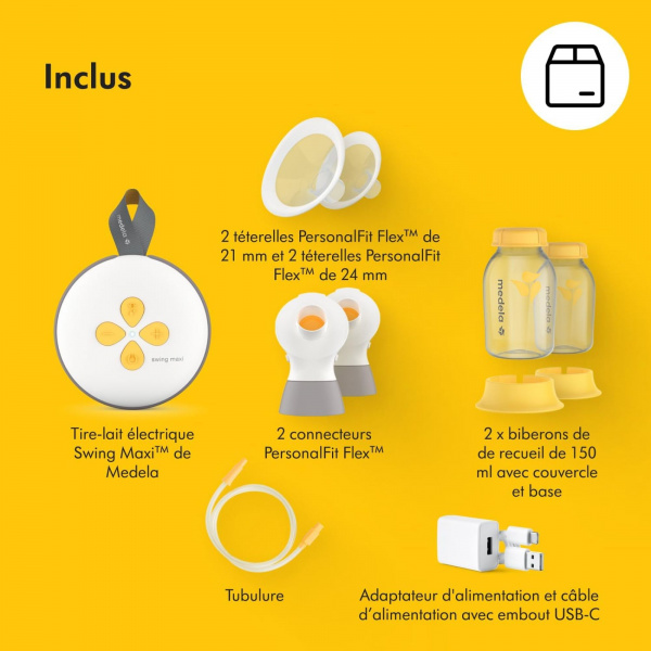 Tire-lait électrique double swing maxiflex Medela