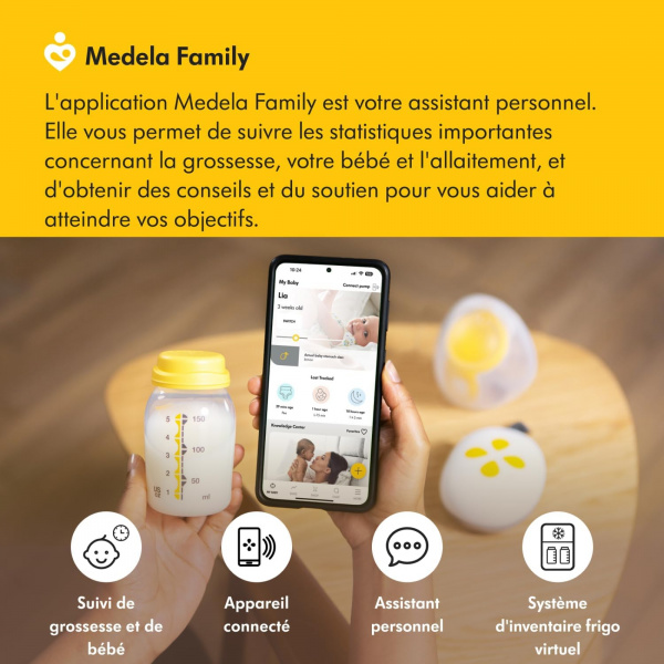 Tire-lait électrique solo mains-libres Medela