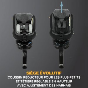 Siège auto pivotant o3 lite 360° isofix rouge i-size Migo