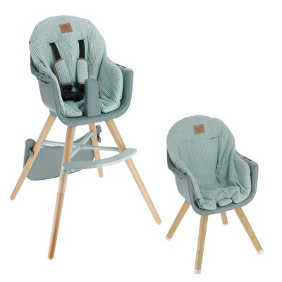 MIGO Chaise haute évolutive eliette bleu