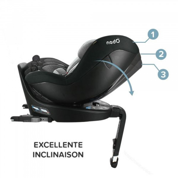 Siège auto pivotant o3 lite 360° isofix rouge i-size Migo