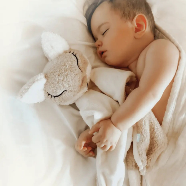 Doudou renard 5 en 1 veilleuse et bruits blancs Myhummy