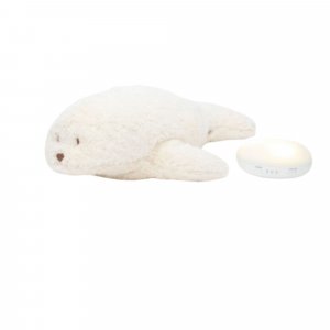 Phoque magique blanc polaire – peluche bio avec veilleuse Moonie